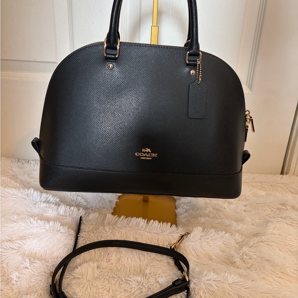 Coach Black Leather Sierra Satchel